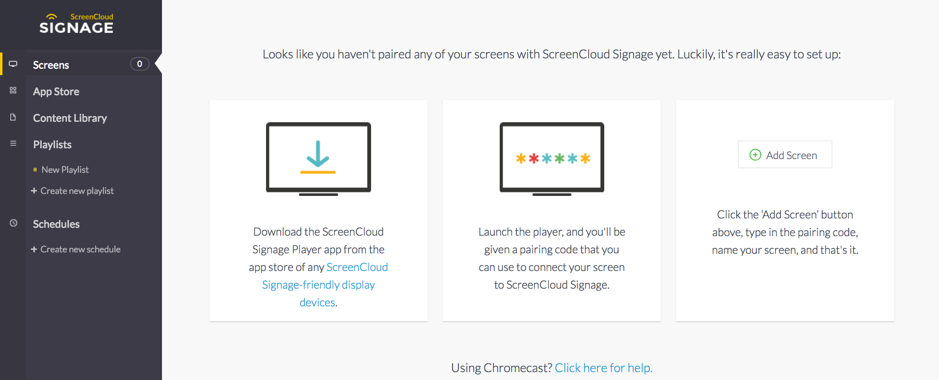 screencloud dashboard to use with your social wall