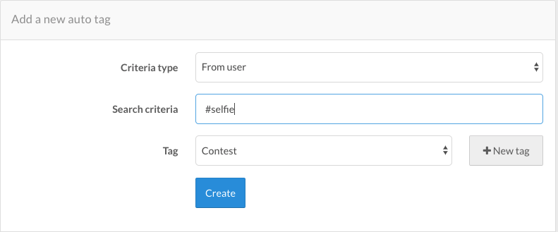 Auto Tag for a selfie contest on social wall